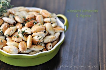 Vegetarian Party Food: Toasted Almond with Thyme | TheFresh20