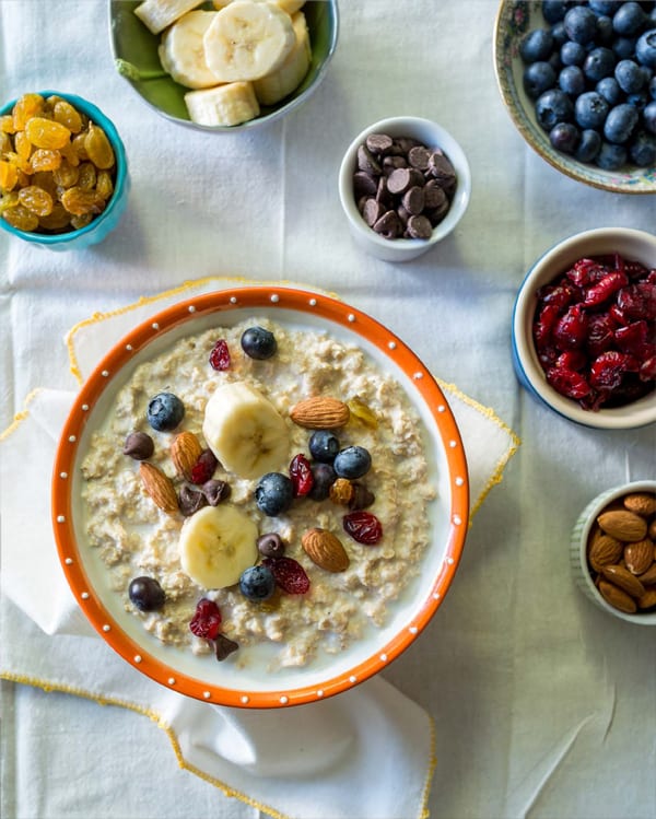 {BREAKFAST} Oatmeal with Topping Bar