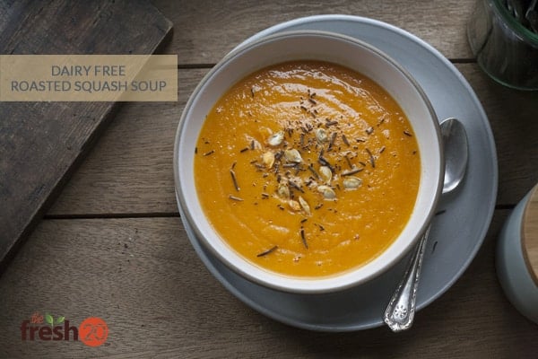 dairy free roasted squash soup